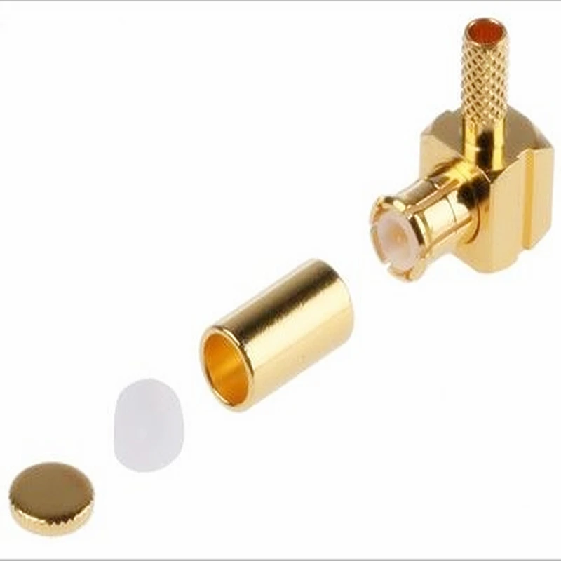 Factory price  for RG-174, 188, 316 MCX Right Angle Plug Connector