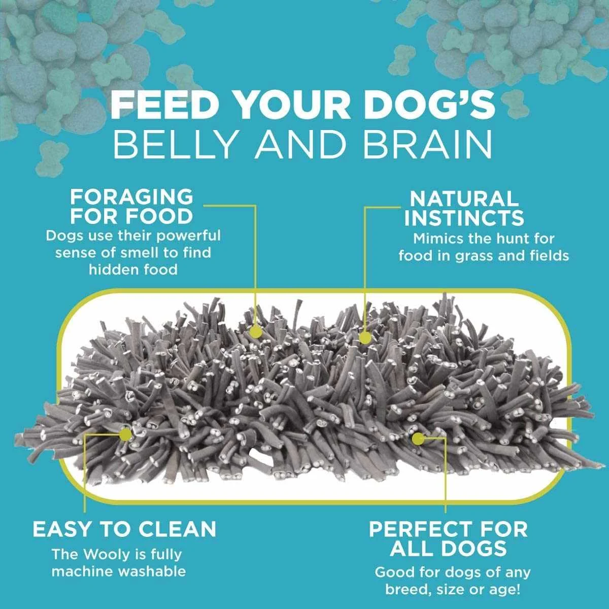 Drop Shipping Snuffle Mat for Dogs, Interactive Dog Toys Slow Feeding Mat Nose Work Mat for Dogs