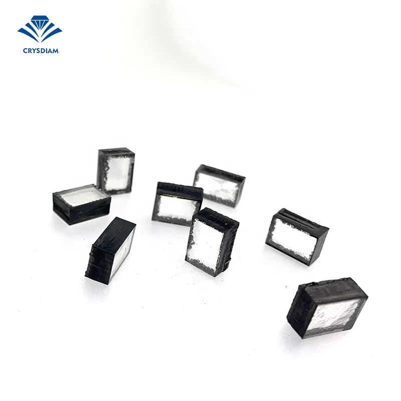 CRYSDIAM Rectangular 6-6.99ct raw uncut diamond natural rough uncut diamonds cvd rough diamond