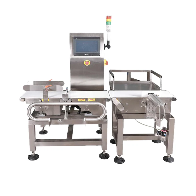 High Sensitivity Dynamic Weighing Scale Conveyor Belt Check Weigher for Chicken Meat