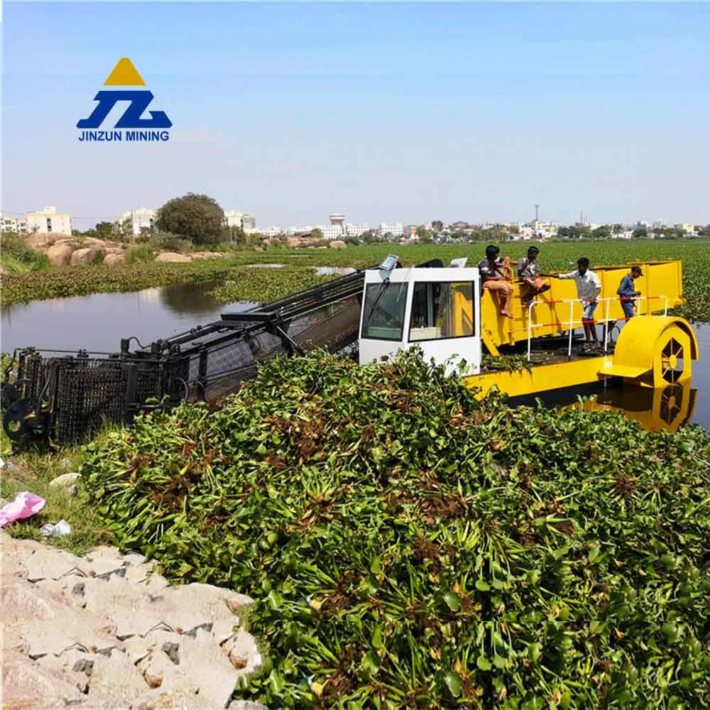 
Automatic River and Lake Cleaning Machine Underwater Plants Collecting Aquatic Weed Plant Harvester weed cutting dredger 