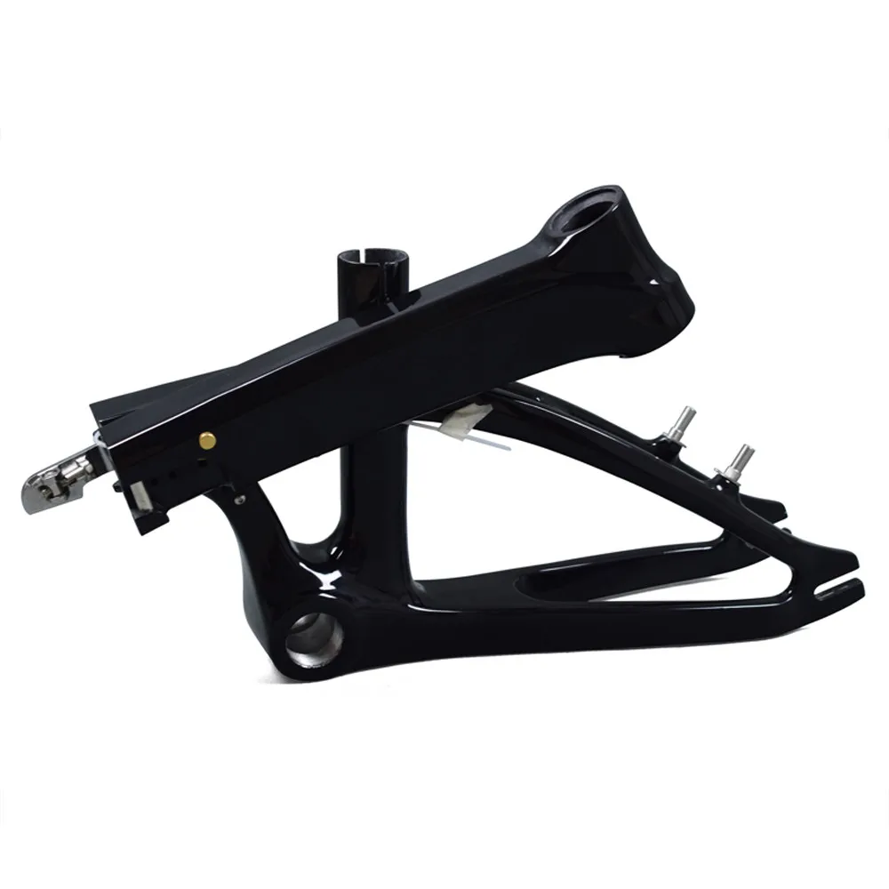 Carbon Fiber Vouwfiets Frame Voor Kids/Vrouw Urban Rijden Carbon Road Frame Mini Compact City Bike Carbon frame