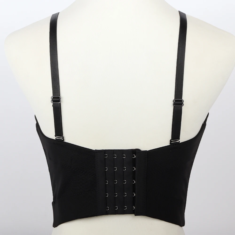 Wholesale plus size sexy corset tops for women Glittering Sequins Sling Ladies bra vest