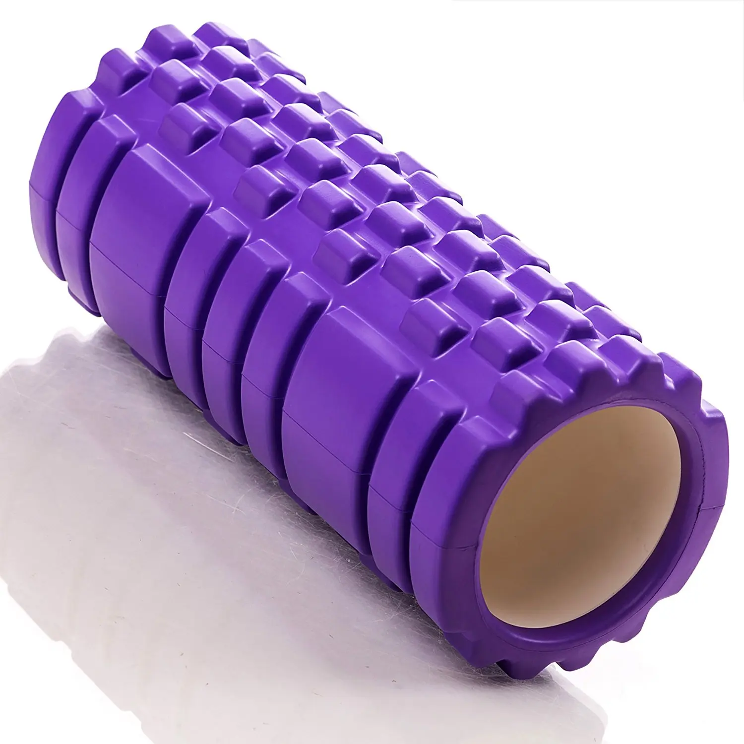Custom Logo Fitness Exercise Deep Muscle Tissue Massage 33cm EVA Hollow Yoga Foam Roller