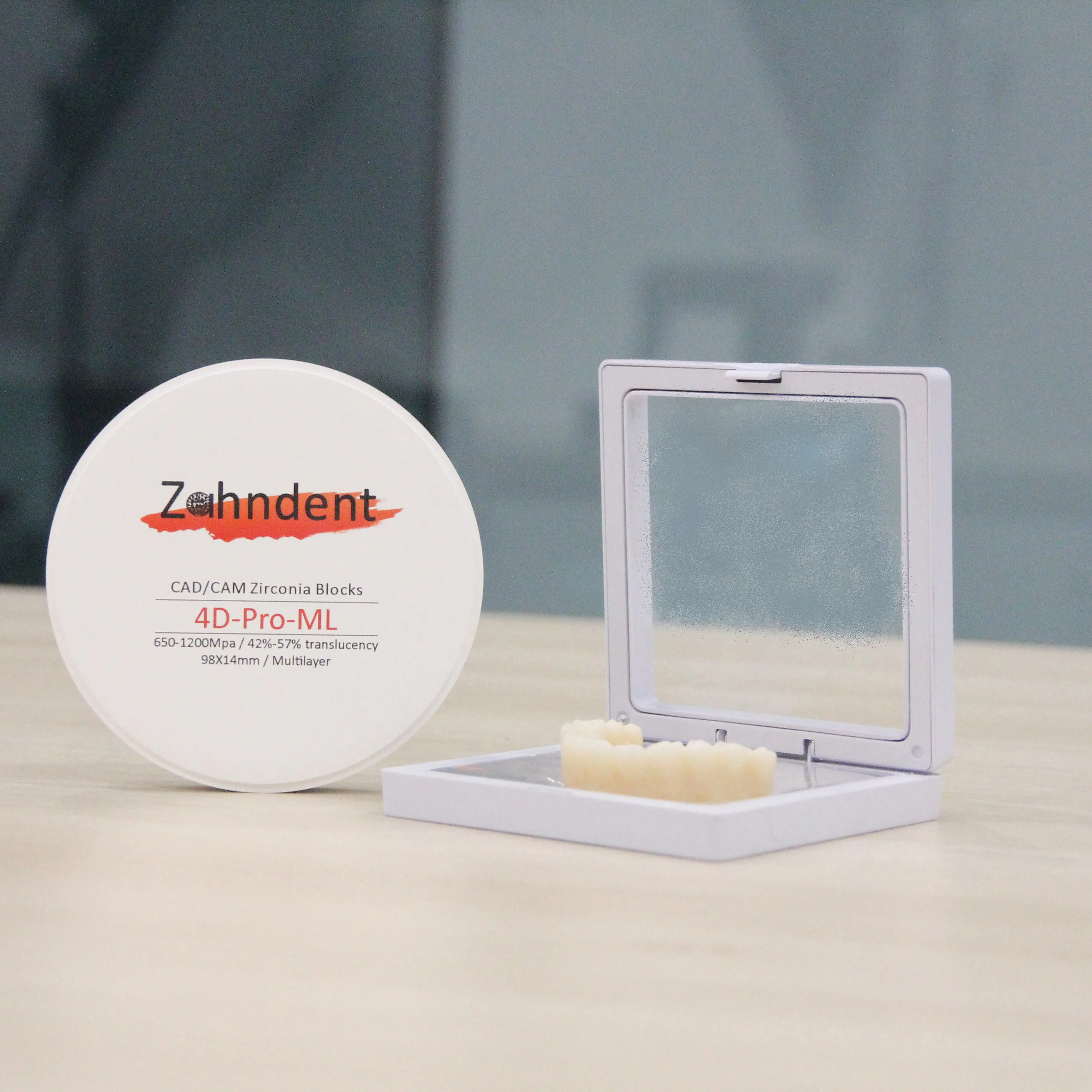 Zahndent hot sale dental lab cad cam milling consumables multilayer ceramic zirconia blocks