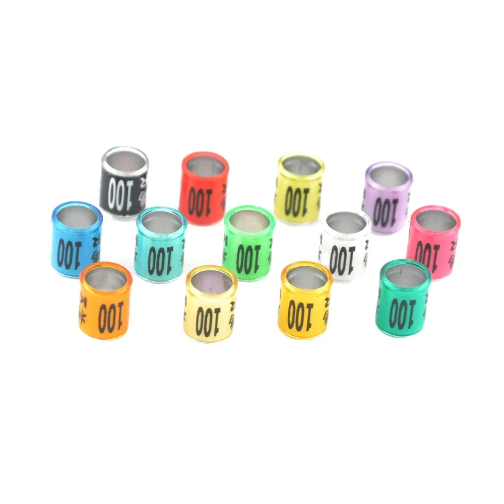 100pcs/bag Pigeon Racing Rings Identification Rings 7.5*11.5mm Other Pet Products Sustainable TV Shopping Not Support for Birds