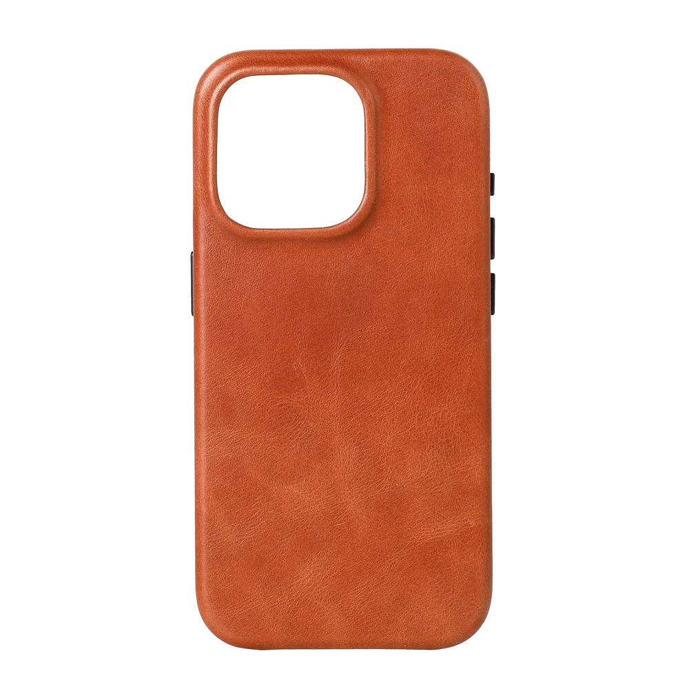 Zenos Genuine Leathercraft Mobile Phone Protective Cover Business iPhone 15 14 13 12 Case