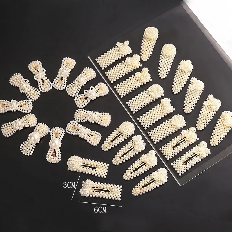 
Hot sale Hair Accessories Cute Rabbit Shape Kids Pearl Hairpins 