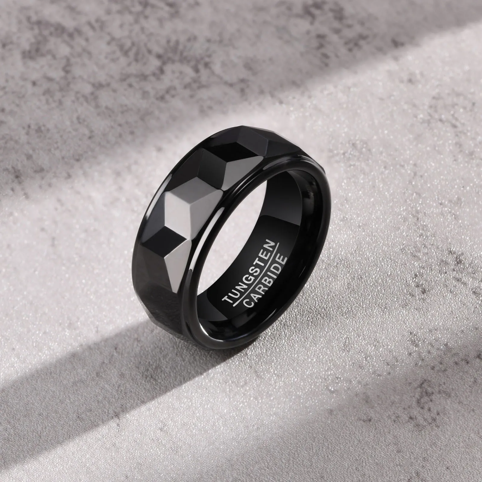Роскошные ювелирные изделия anillos de oro para hombre золотые серебряные винтажные граненые карбидные вольфрамовые обручальные кольца для