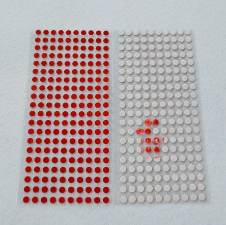 Custom Color Changing Water Sensitive Label Sticker Touch Water Turn Red Security Water Indicator Color Change Sticker