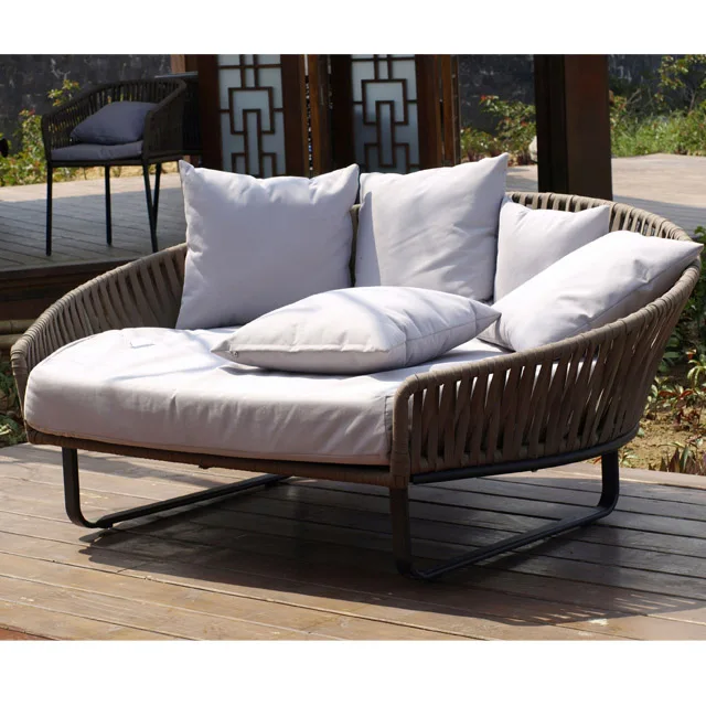 outdoor garden commodious rattan loveseat