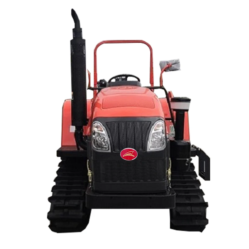 Small QLN802Y 80HP Crawler Tractor Machine Agricultural Tractor With LUODONG Engine For Paddy Filed In Malaysia