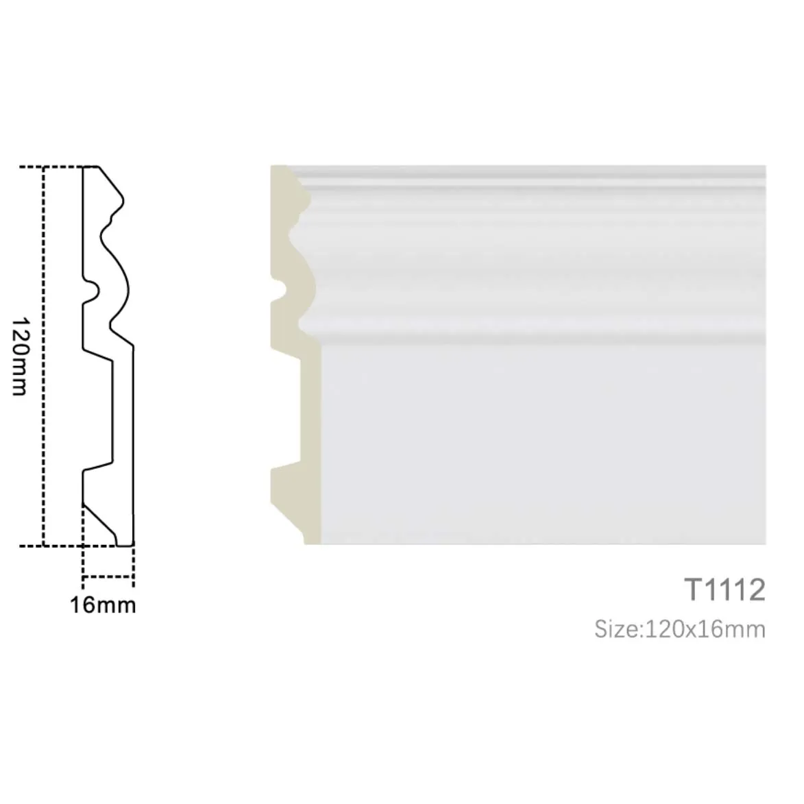 Hot Sale Factory Direct PVC Decorative Skirting Board Panels With Floor Transition Design