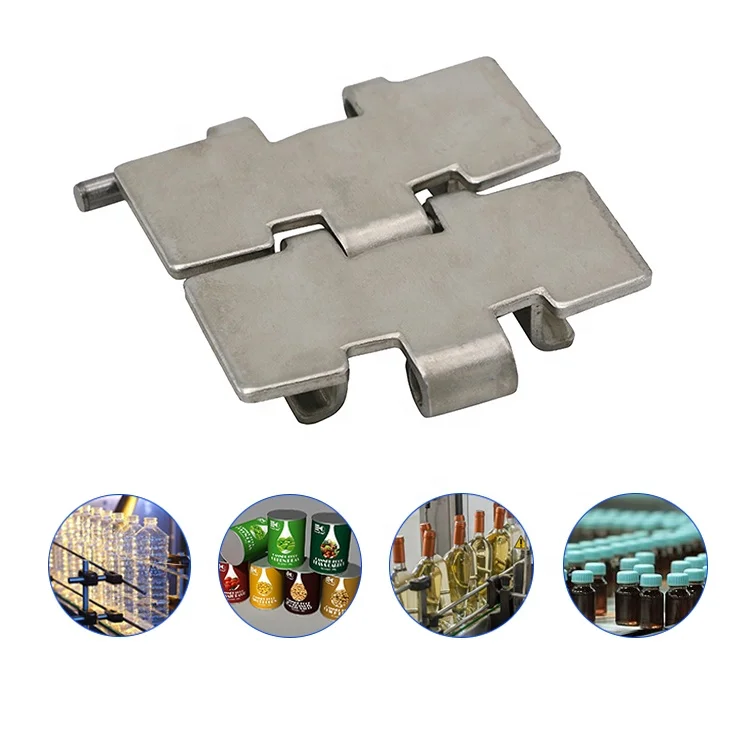 SS881 Stainless Steel Side Flexing Chain  for glass industry