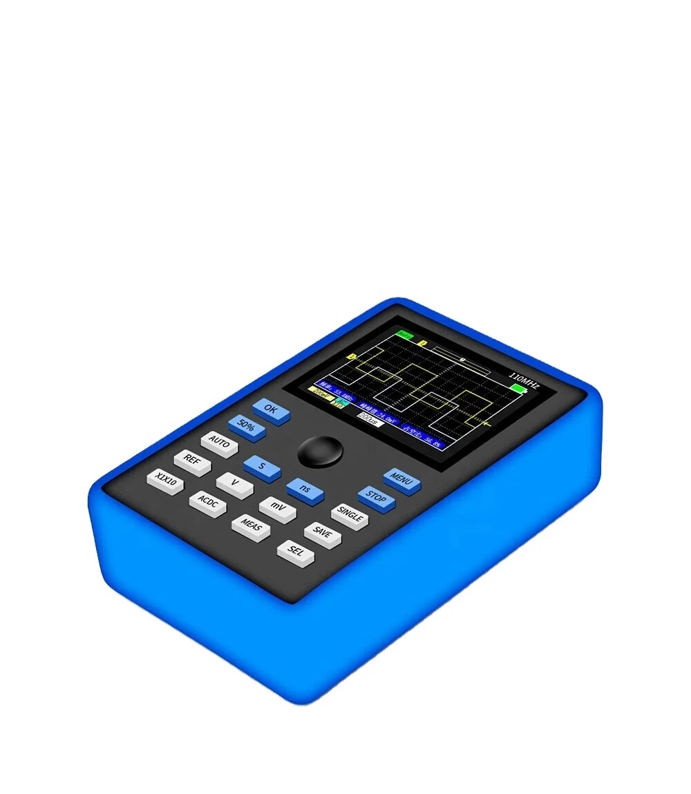 1C15 Professional Digital Oscilloscope 500MS/s Sampling Rate 110MHz Analog Bandwidth Support Waveform