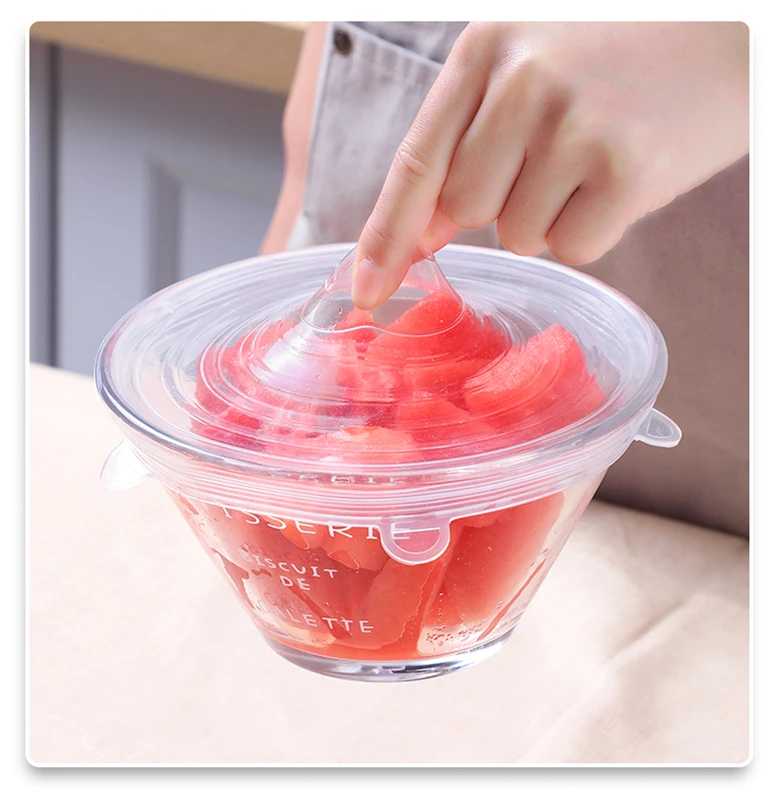 
silicone stretch food fresh cover/wraps pass LFGB 