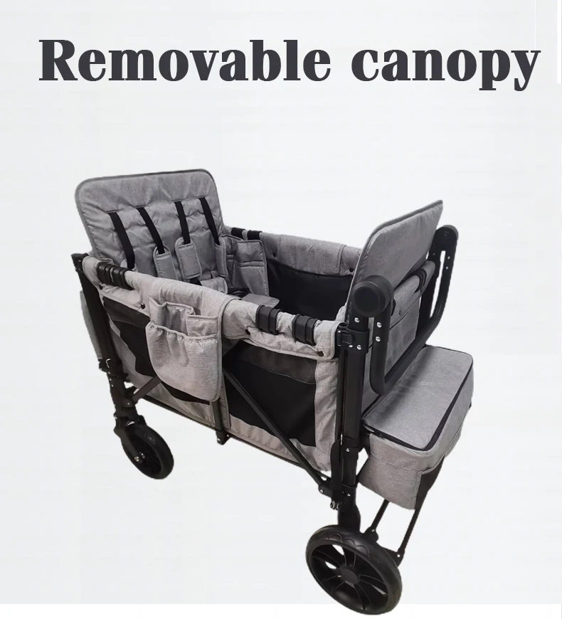 JXB J4 Luxury Good Quality Luxury Comfort Utility Folding Wagon Baby for Child with Four Face-to-Face Seats
