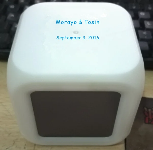 Best Promotional Gift, 7-color Led Light Digital Calendar Clock Gifts