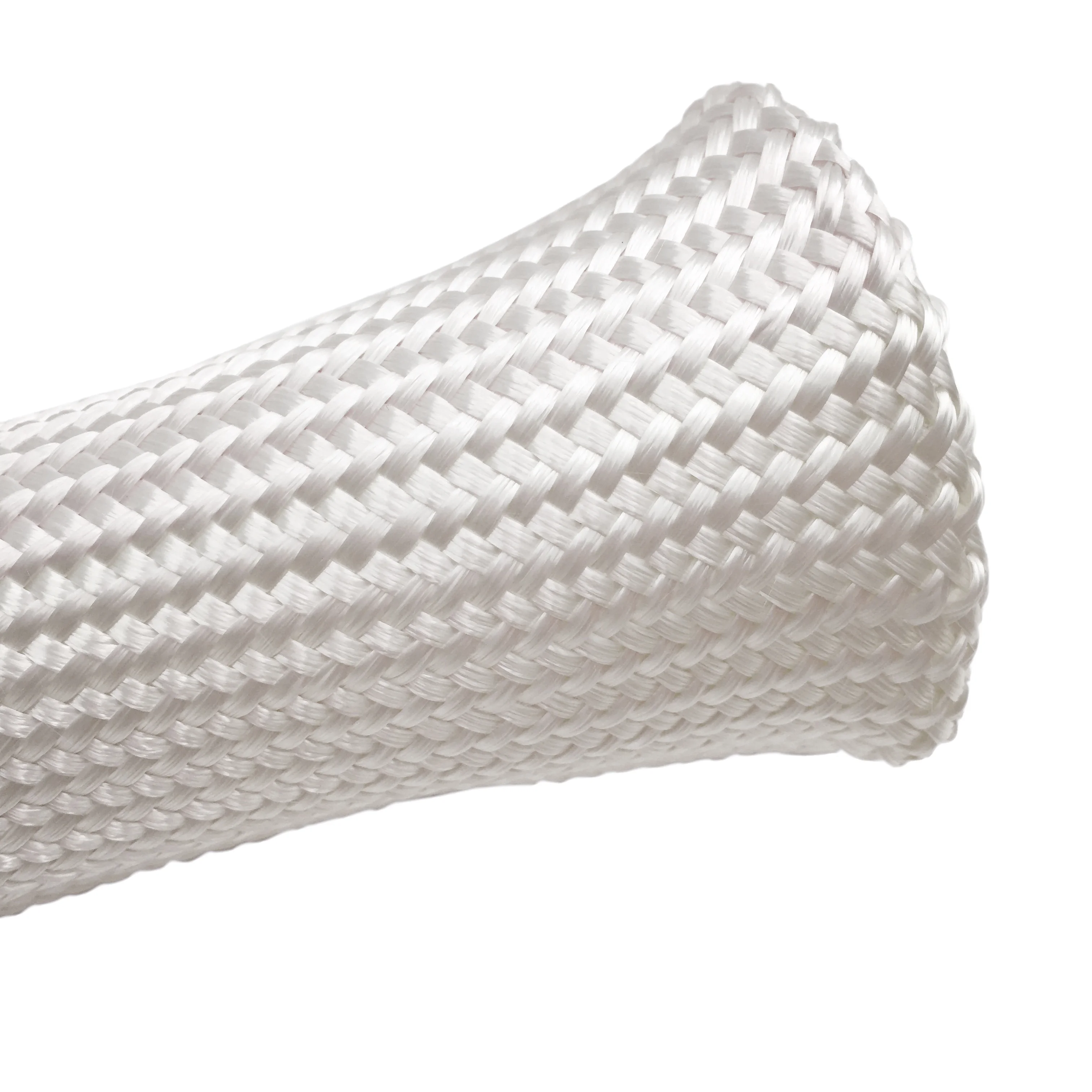 High Silica Glass Fiber Braided Sleeve For High Temperature Protection