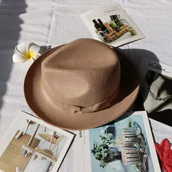 Лидер продаж, фетровая шляпа из австралийской шерсти с лентой