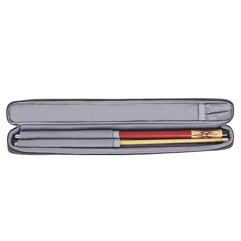 Custom logo waterproof 1 butt 1 shaft Billiard cue case pool cue case soft stick carrying bag crossbody strap