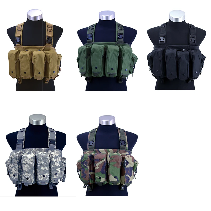 Индивидуальный страйкбол, тактический, с 4 карманами, журнал для переноски, нагрудный жилет для армии, военной тренировки
