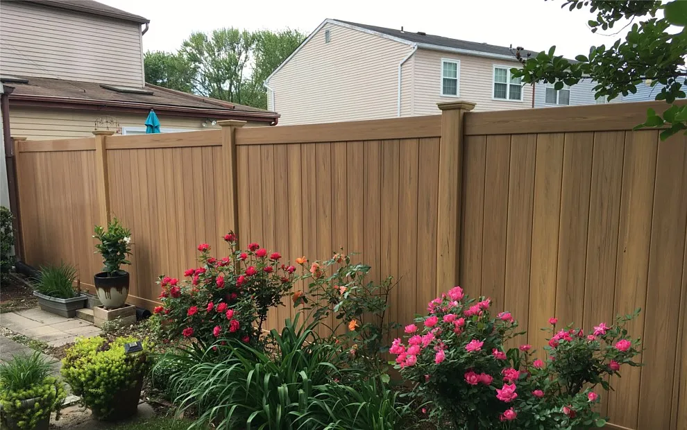 PVC White Privacy Garden Fence Screen PVC Fence