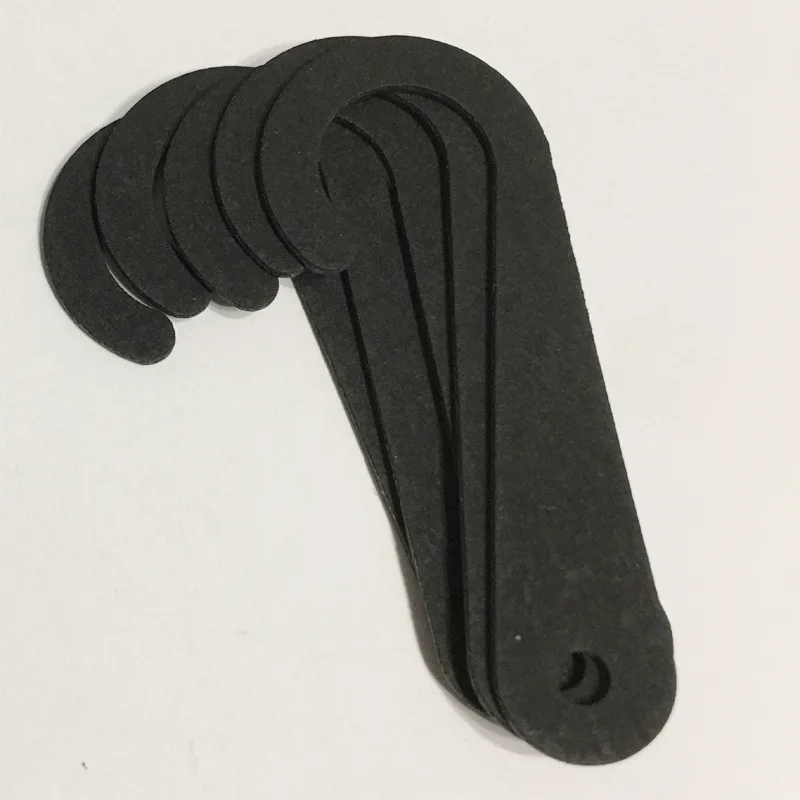 white Eco-friendly Recycled Kraft paper cardboard J Hooks hanger for Sock Hat Underwear Hanging