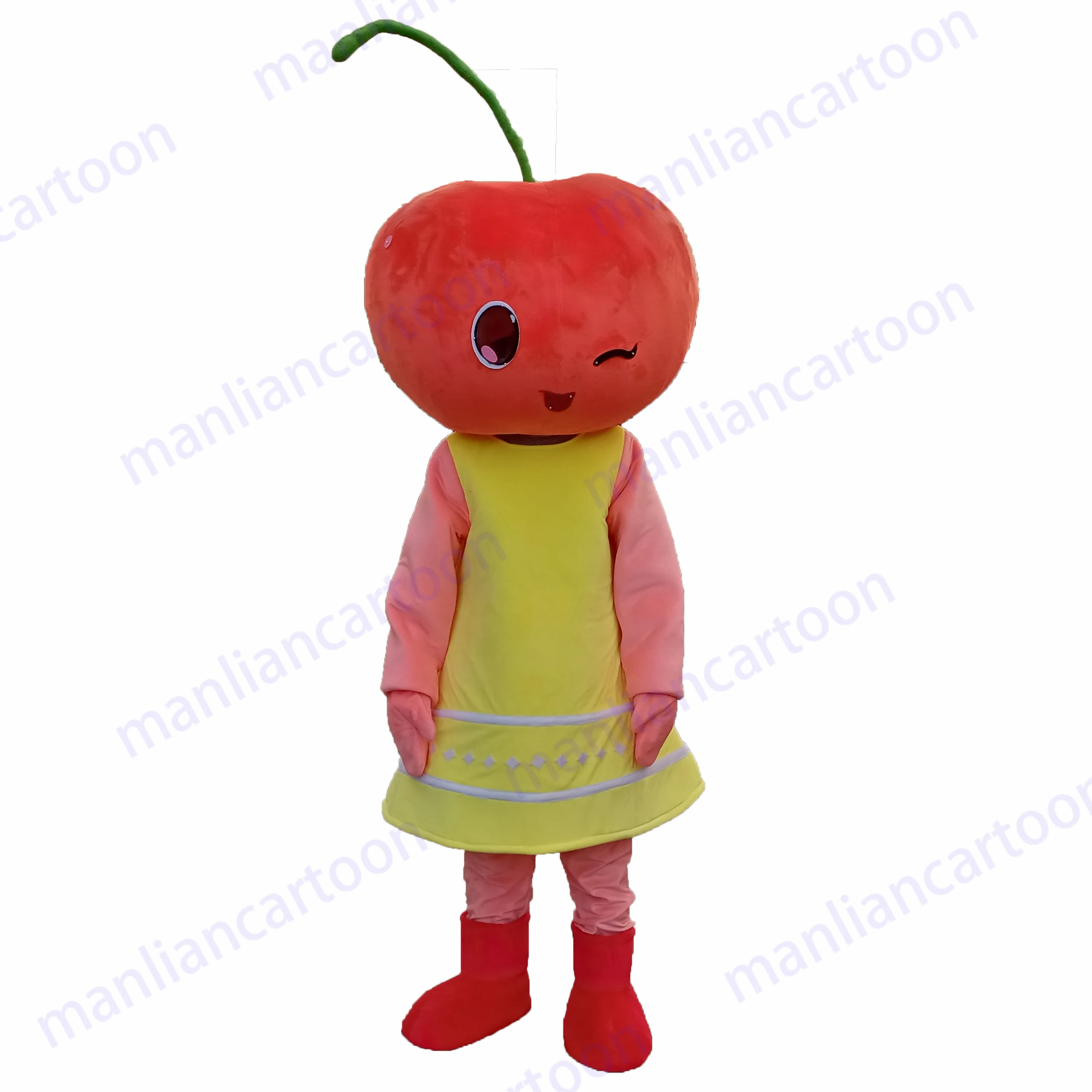 
High quality Party popular adult cartoon character cherry mascot costume 