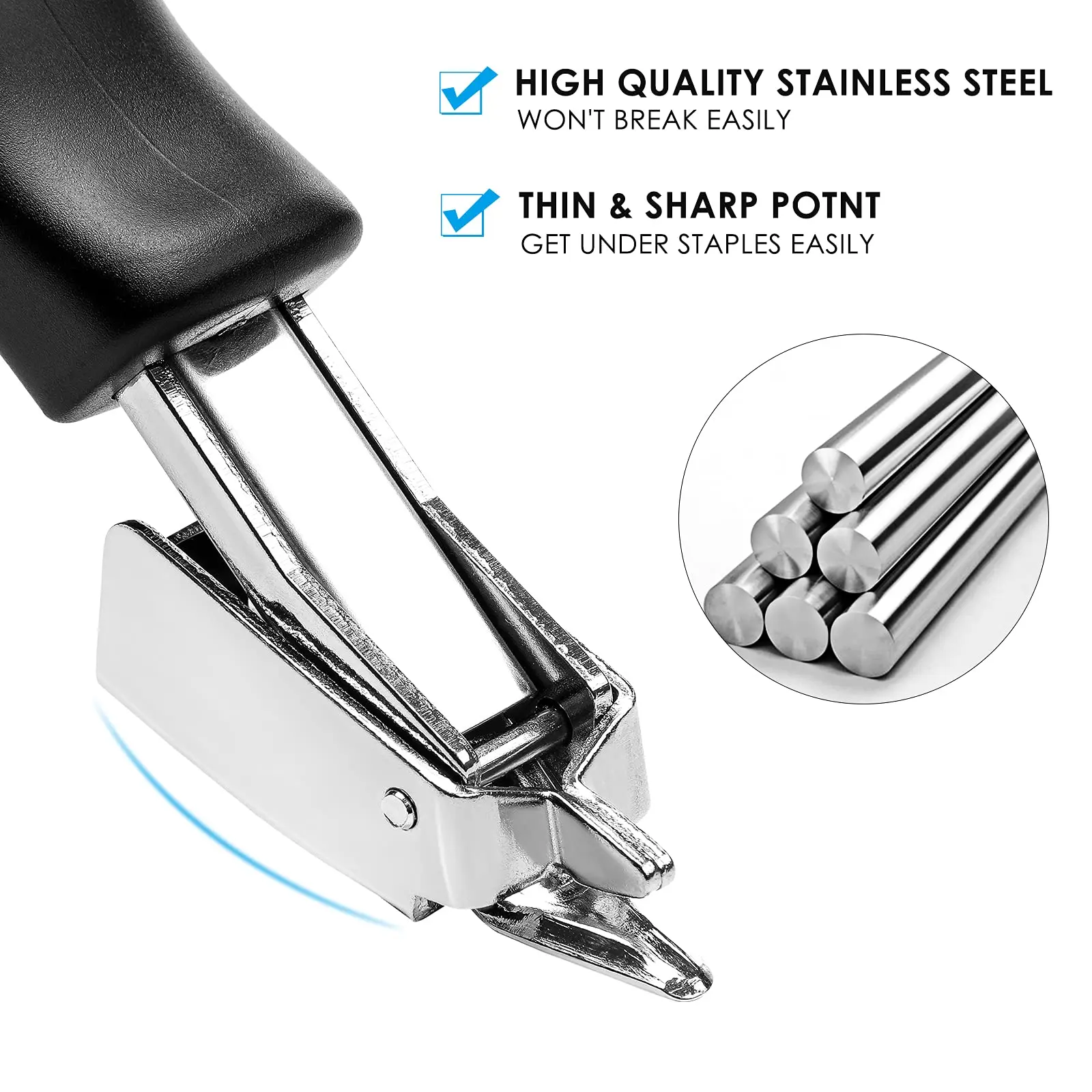 Factory OEM Staple Remover Tool Upholstery Staple Puller with Ergonomic Handle for Furniture, Floor, Carton