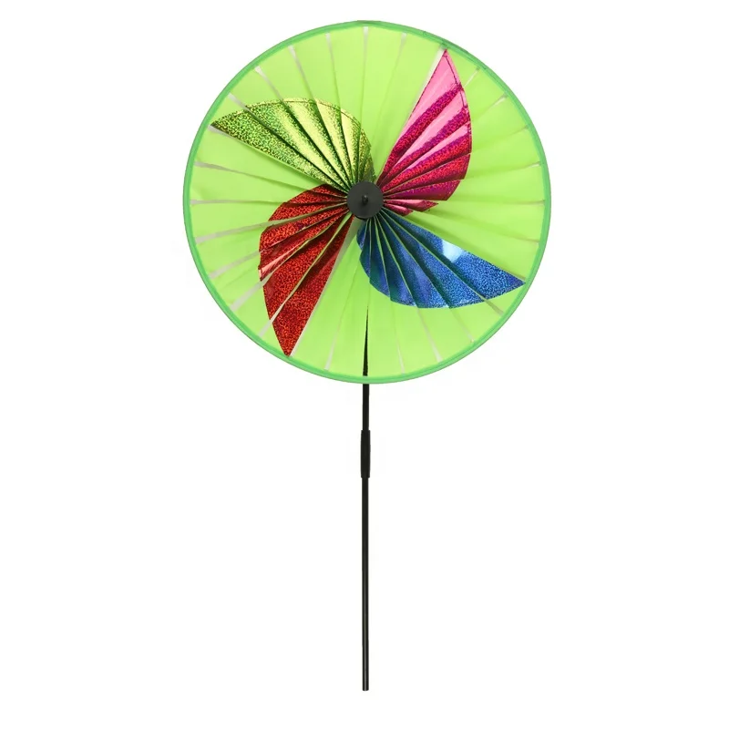 Outdoor activities Decorating garden windmill driving birds in the ground pinwheel children holding windmill toys