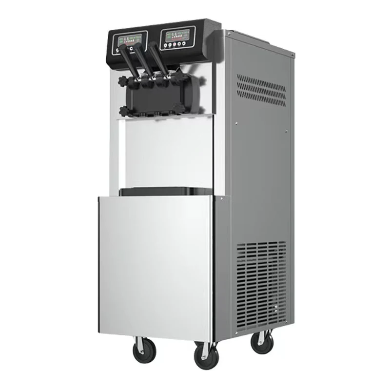 Professional Commercial High Production Gelato Ice  Cream Machine Maker 3 Flavor Soft Serve Ice Cream  Machine