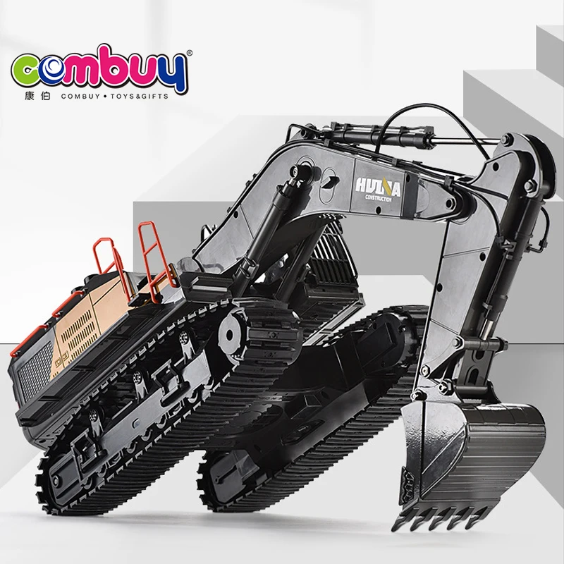 Remote control 1:14 22 channel simulation alloy kids rc excavator toy