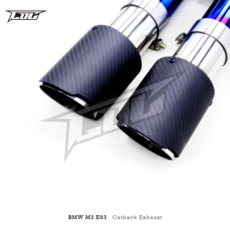 OEM титановый клапан Catback выхлопной трубы для BMW M3 E90 E92 E93 4.0L 2008-2013 глушитель с катализатором