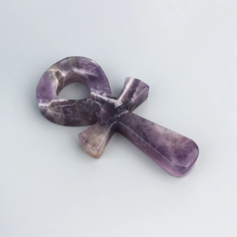 Wholesale Natural Gemstone Crafts Ancient Egyptian Mystical Symbol Crystal Anka For Dec