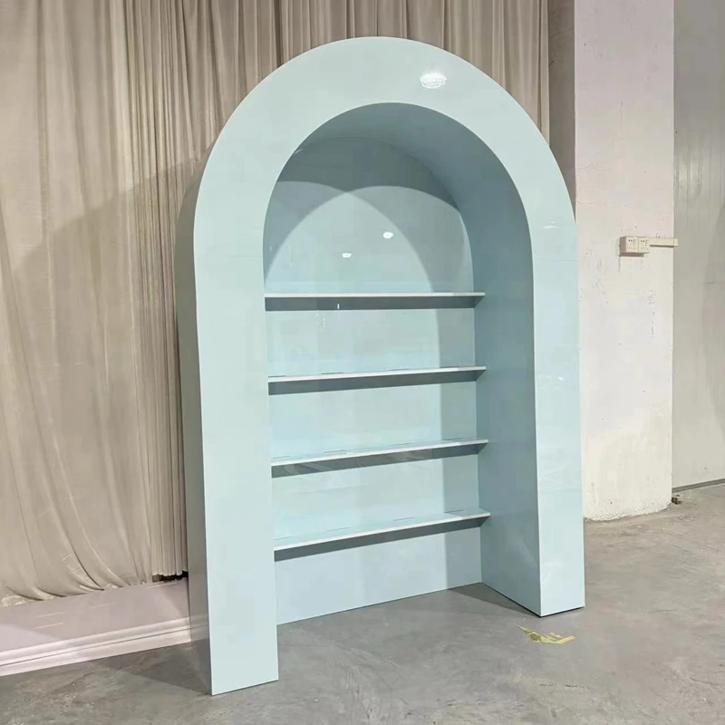 Happy Sweet 3D Wedding Arch BJ240028-44 baby pink Acrylic Layers Backdrop Birthday Background with butterfly