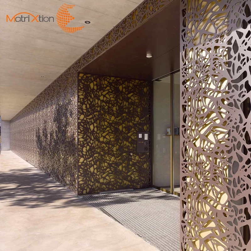 Matrixtion Modern Luxury Feature Aluminum Fluted Design Decorative Wall Panel