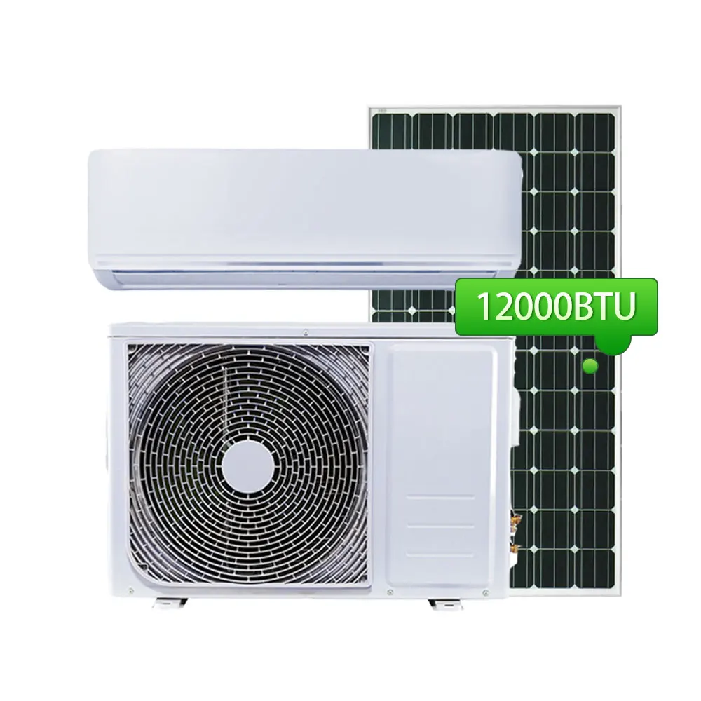 Wholesale Price Solar Air Conditioner 12000BTU 18000BTU 24000BUT Hybrid AC DC solar Energy Air Conditioner For Home