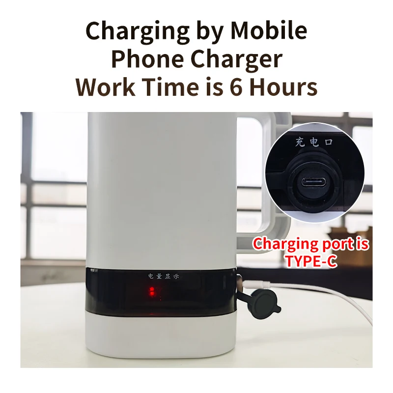 800ml Portable Pig Semen Collection Cup Stainless Steel liner 37℃ Constant Temperature Cup for Store animal Semen