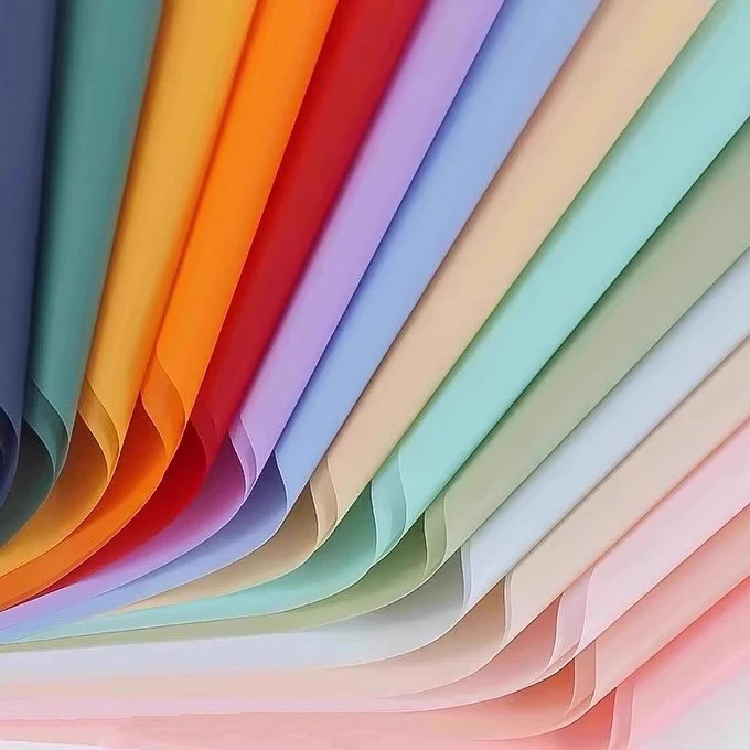 20 Sheets Solid Color Matte Floral Wrapping Paper Korean Wrapping Paper for Flowers Bouquet