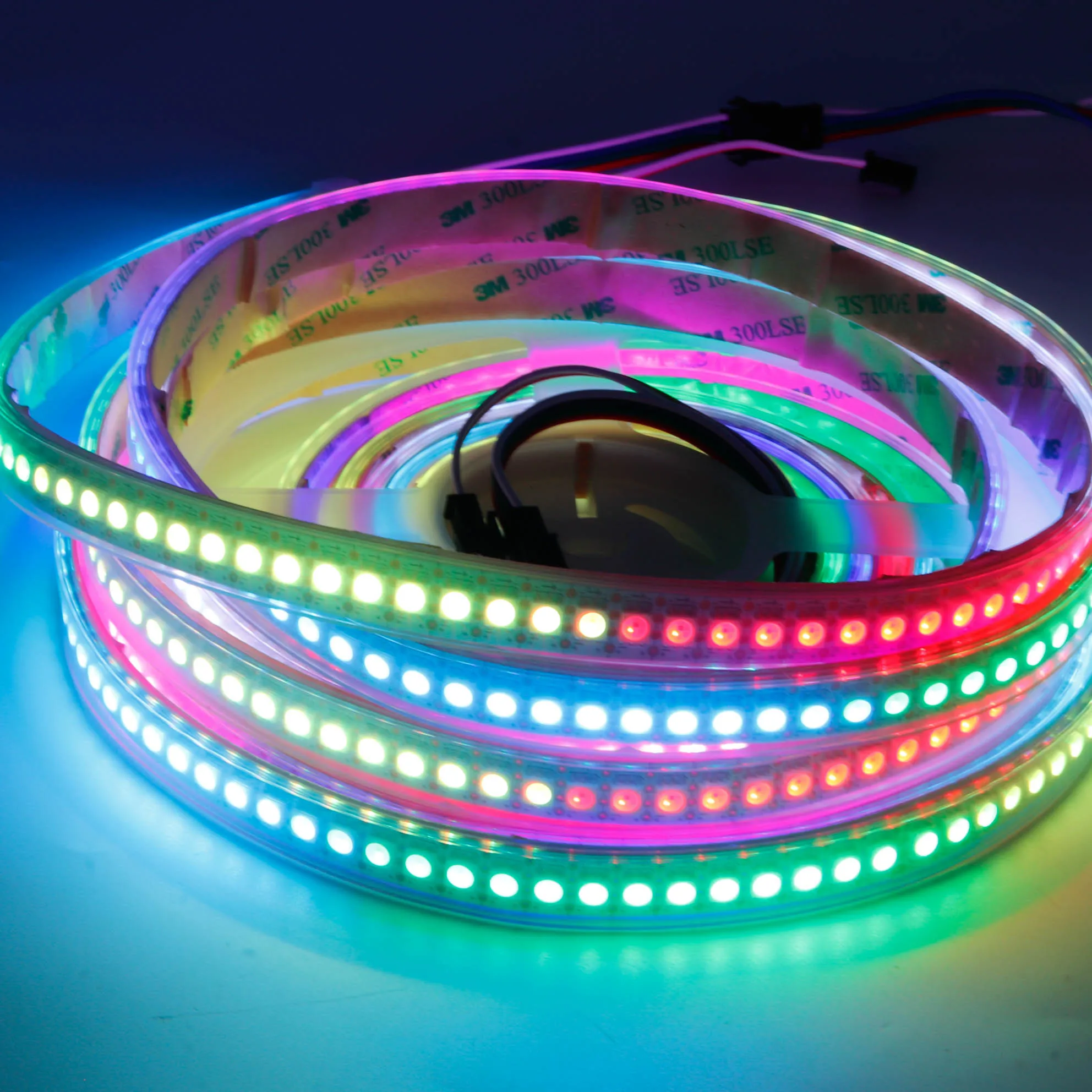Китайский завод Ws2815 адресуемые программируемые 5050 Rgb светодиодные полосы света 30 60 96 144 светодиоды DC12v Гибкие водонепроницаемые