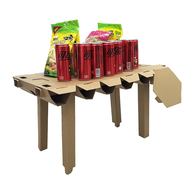 Newest Portable Foldable Paper Desk Printing Cardboard Beer Beverage Box for Packaging