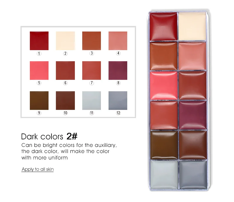 Ready Stock  12 Colors Waterproof Face Body Paint Festival Party Makeup Face Body Painting