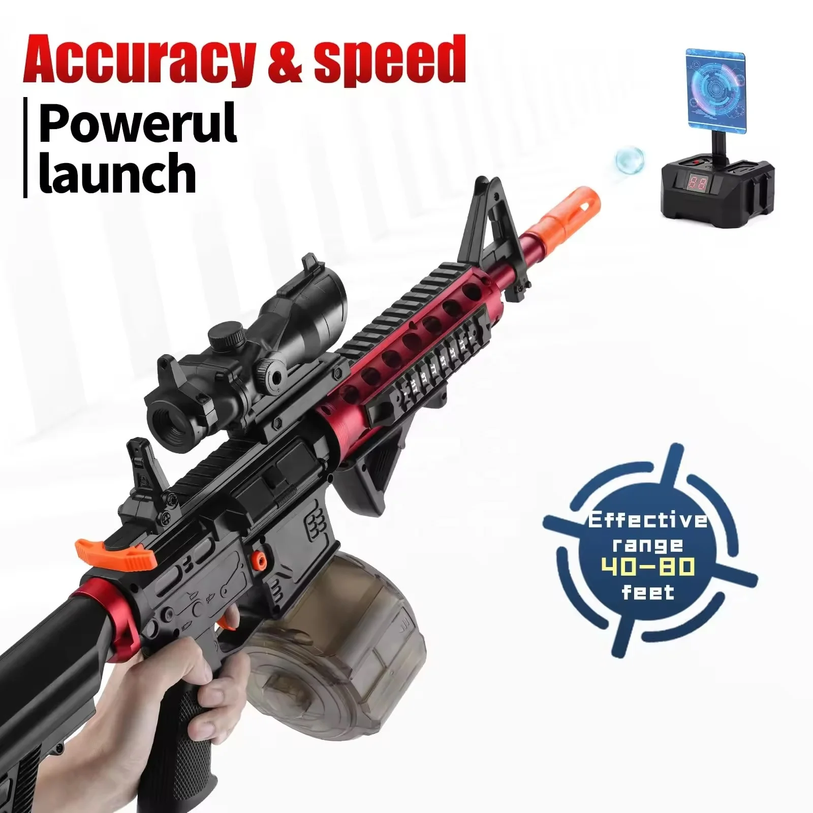 Wholesale Gel Blasters Toy Gun Soft Bullet Electric Shell Ejecting Shooting Plastic Door to Door To USA Europe Canada UK