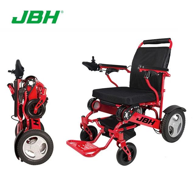 New design disabled 4 wheel electric mobility wheelchair foldable wholesale folding power wheel chair