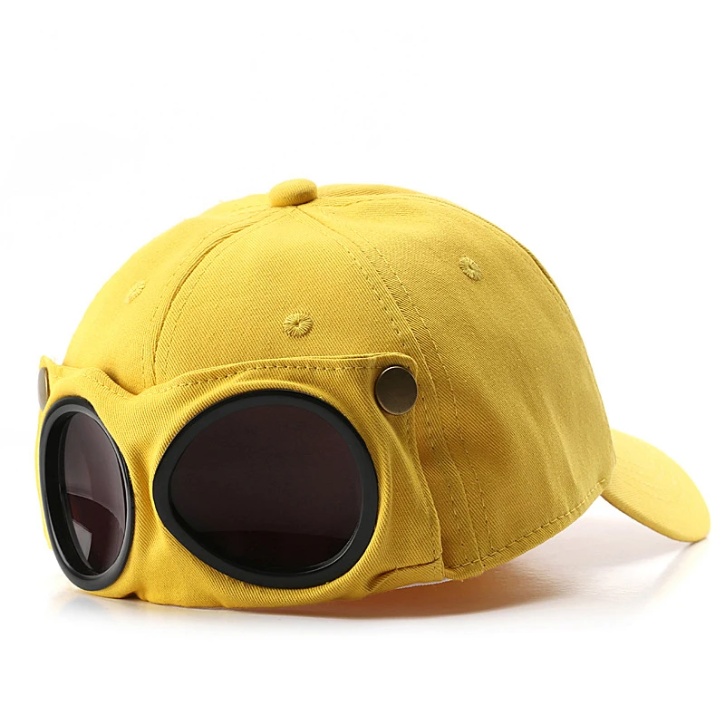 HT-521 Shade Sun Glasses Hat Fashion Outdoors Fly Sun Protection Baseball Hats For Men