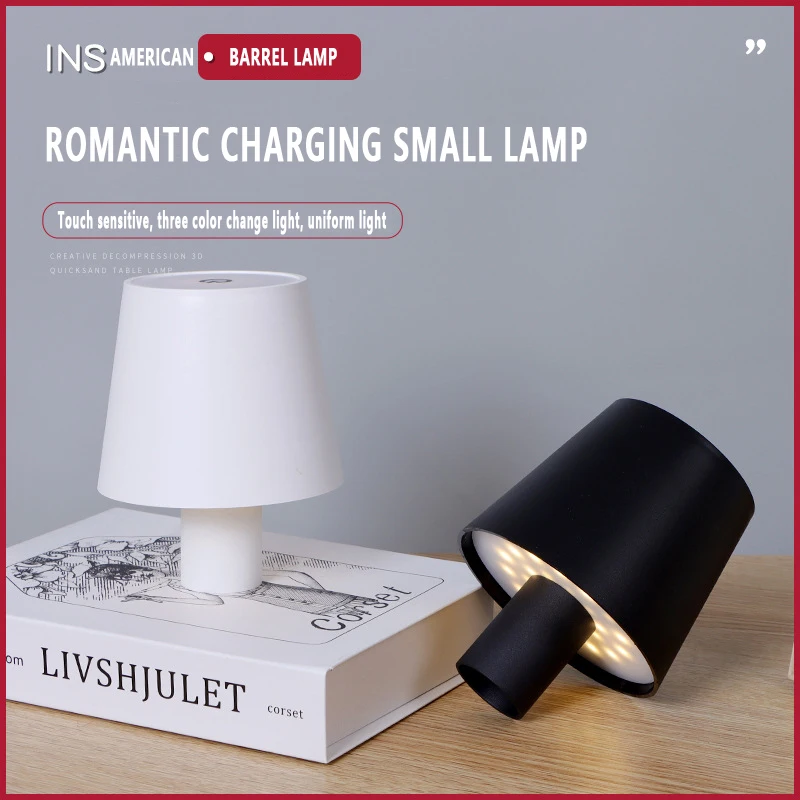 Dinner Restaurant Wireless Design Garden Bedside Led Rechargeable Cordless Base Table Lamps /wine Bottle Lampe/table Lamps