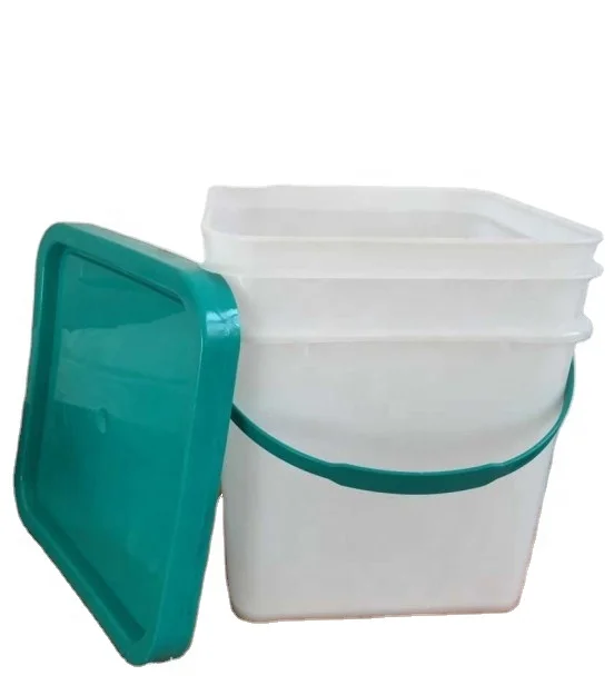 Customized Color Pail Food grade 20L PP plastic bucket With Plastic Handle Lid