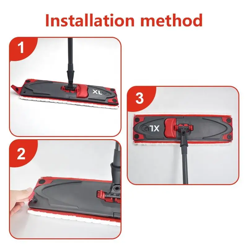 Manufacturer Hot Selling Hard-Surface Floors Microfiber Mop Fit for Ultramax XL 51*14cm Detachable Washable Cleaning Pad