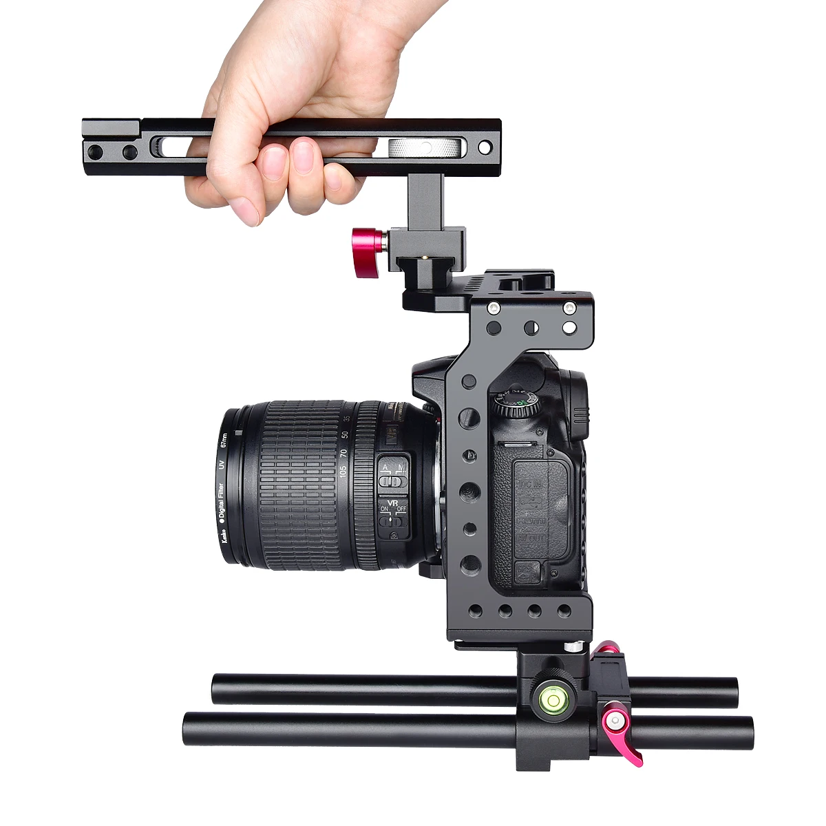 Оптовая продажа, профессиональный корпус из алюминиевого сплава для камеры DSLR для фотоаппарата Canon 5D